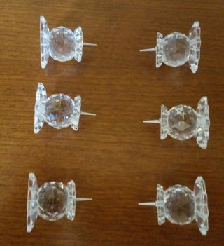 Swarovski Crystal Candle Holders Set Of Six