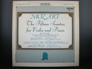 Mozart: The Fifteen Sonatas For Violin And Piano,  Vol.  Ii - 3 Record Box Set