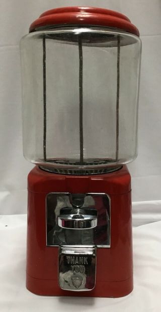 Vintage Acorn Candy/nut 1 Cent Gumball Machine (functional)