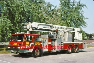 Fire Apparatus Slide,  Aerial 101,  Mississauga / On,  1983 Pemfab / 1987 Bronto