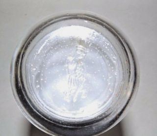 Vintage Clear Glass Planter ' s Peanut Canister Jar with Lid 75th Anniversary 3