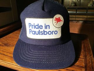 1970’s Mobil Oil Gas Pegasus Trucker Hat Snapback Oil & Gas Pride In Paulsboro