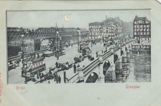 Glasgow,  Scotland,  1900 - 10s ; Bridge ; Hold - To - Light,  H - T - L