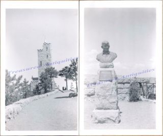 1930s Colorado Springs Will Rogers Shrine Of The Sun Chapel Tower & Bust Photos