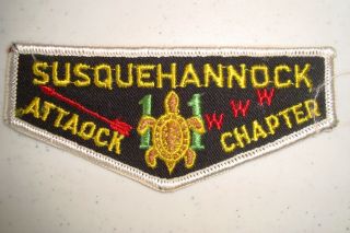 Oa Susquehannock Lodge 11 Xi Keystone Pa Bsa Attaock Chapter Turtle Service Flap