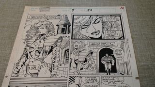 Art for Silver Sable 9 page 22 signed by Steven Butler and one other 2