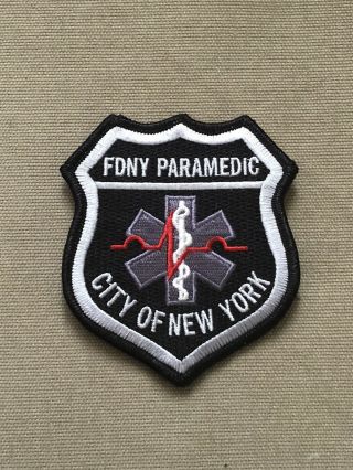 Fdny Ems City Of York Fire Department Paramedic Patch.  (subdued)