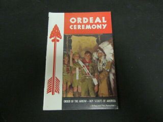 Order Of The Arrow Ordeal Ceremony Booklet 3/68 Printing Th3