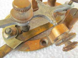 2 Vintage Telegraph Keys Legless Key WU Tel Co.  JH Brunnell & Menominee Elec 3