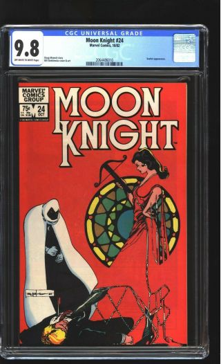 Moon Knight 24 Cgc 9.  8 Nm/mint Bill Sienkiewicz Cover Art Marvel 1982 Disney,