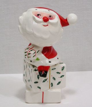 Vtg Holt Howard Magnetic Santa & Gifts Salt Pepper Shakers 1950s First I 