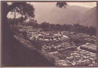 1111104 - Greece,  Delphi Early1900 Photo (removed From Album) The Oracle Of Apollo