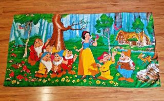 Vintage Disney Exclusive Snow White And The Seven Dwarfs Beach Towel