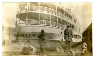 York City Ny/boston Ma - Steamer Yale - Metropolitan Steamship Co - Rppc Postcard