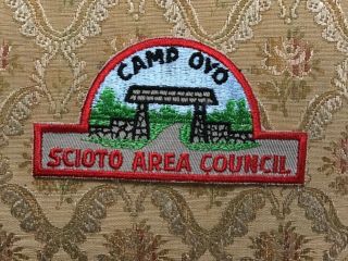 Boy Scout Camp Oyo Scioto Area Council Hat Patch Stiff