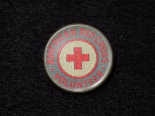 Wwii Era American Red Cross Embroidered Volunteer Badge
