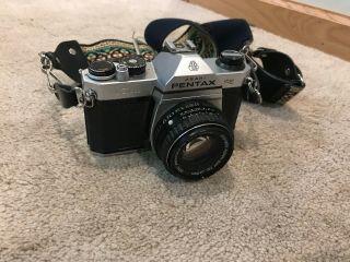 Vintage Pentax Asahi K1000 Se 35mm Slr Film Camera With Smc 50mm Lens