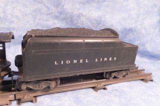 Vintage Postwar 1940 ' s Lionel 2026 Steam Locomotive 2 - 6 - 4 & Whistle Tender 6466W 3