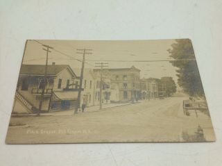 Mcgraw Ny Real Photo Postcard Picture Rppc Early 1900s Main St Storefronts Cars