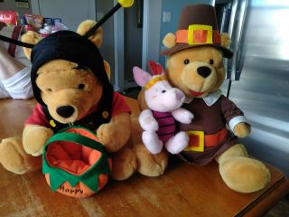 Winnie The Pooh And Piglet Thanksgiving Pilgrim & Halloween