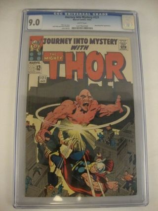 Journey Into Mystery 121 Cgc 9.  0 White Pages Thor Vs Absorbing Man Cover.
