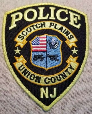 Nj Scotch Plains Jersey Police Patch
