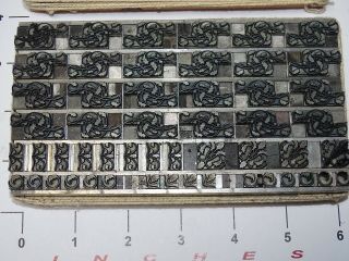 Letterpress Type - 36 pt.  Vintage Border (Two - Color) Extremely Rare 2