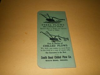 South Bend Indiana Chilled Plow Co Farm Tools Memo Booklet Sulky Steel Plows 2