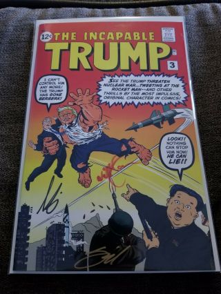The Incapable Trump 3 Nycc 2019 Exclusive Signed 3x