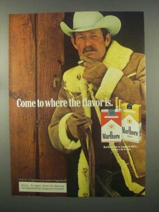 1981 Marlboro Cigarettes Ad - Come To Where The Flavor Is