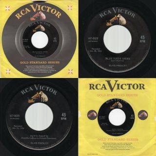 (gss Ex) Elvis Presley " Blue Suede Shoes /tutti Frutti " Rca Victor 447 - 0609 1958