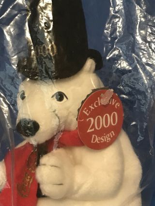 Coca Cola Millennium 2000 Polar Bear Plush in Bag 3