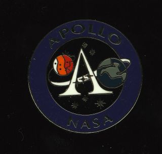 Vintage Nasa Apollo Program Enamel Lapel Pin