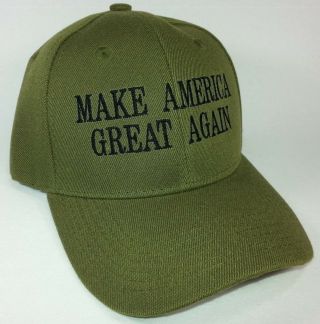 Make America Great Again - Donald Trump 2016 Hat Cap / Olive Green - Republican