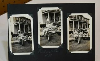 L5106 - 3 1930s Indian Motorcycle Photos
