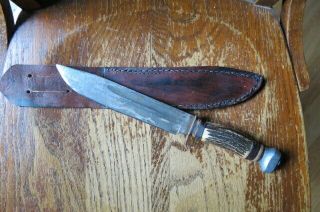 Vintage German Mfg.  Bowie Knife W/sheath