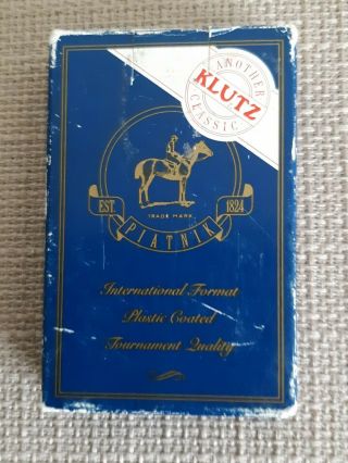 Vintage Piatnik Klutz Peacocks Complete Deck Of 54 Playing Cards