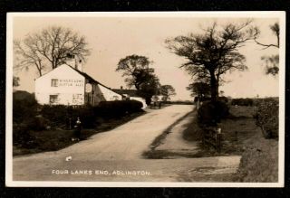 1920 Adlington Miners Arms Pub Four Lanes End Real Photo Postcard Macclesfield
