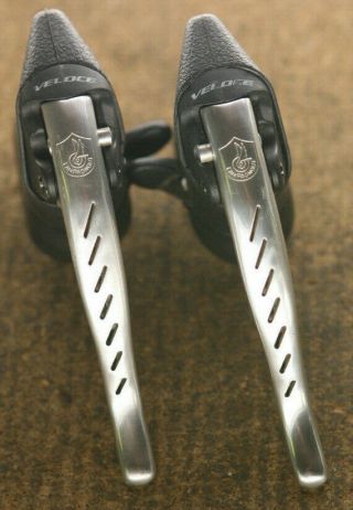 Vintage Campagnolo Veloce 2 X 8 Speed Silver Brakes Brake Levers Shifters Set