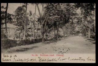 1906 Penang Northam Road Malaysia Postcard