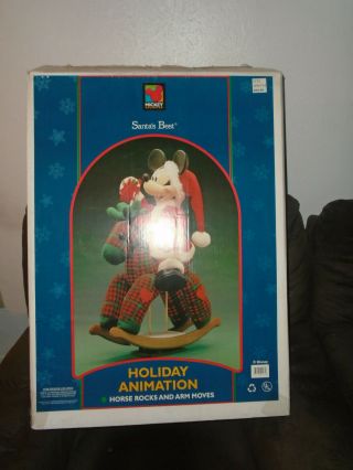 1993 Santas Best Christmas Disney Animated Mickey Mouse Rocking Horse 33