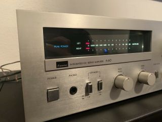 Vintage Sansui A - 60 Integrated Amplifier Silver - Red Meters