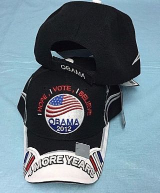 President Barack Obama 2012 Baseball Cap With Tags - Black