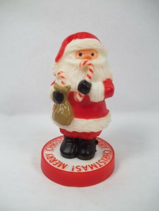 Hallmark Merry Miniatures Christmas 1975 Santa With Candy Canes