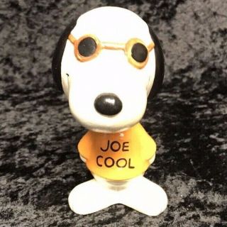 Vintage 1966 Charlie Brown Peanuts Snoopy Joe Cool Bobble Head Nodder Figurine