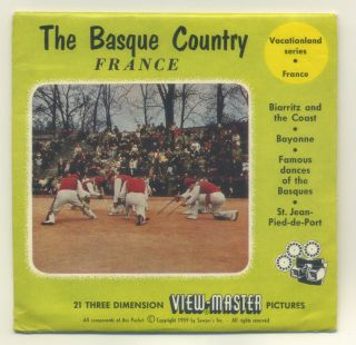 The Basque Country France 1959 Belgian - Made Viewmaster Packet Reels 1470 - Abc