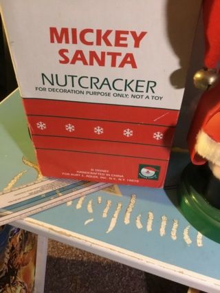 Disney ' s Mickey Santa 12” Decorative Nutcracker - Kurt S.  Adler, 3