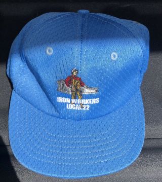 Union Iron Workers Local 22 Indiana Usa Baseball Hat Labor Day 2011