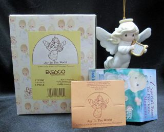 Precious Moments Figural Ornament Jot To The World Porcelain Angel 272566 Boxed