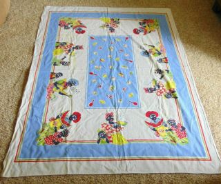 Vintage Aunt Jemima Tablecloth W/ Tea Towel Black Americana